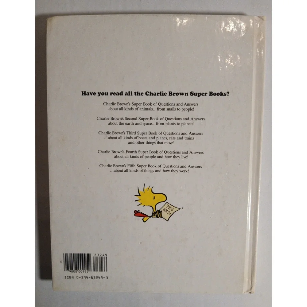Charlie‎ Brown's Super Book of Questions and Answers 1976 Hard Back Book